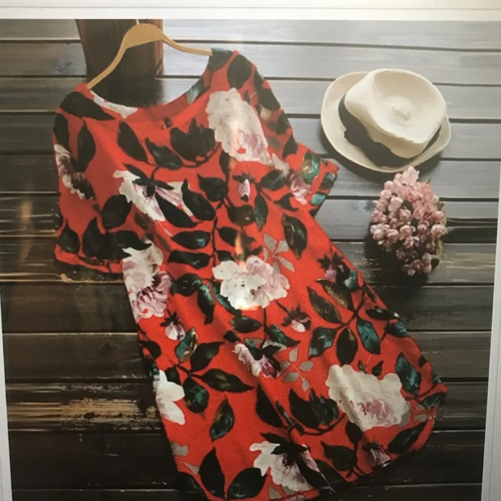 NWOT  Cotton MIDI Dress loose and breathable Linen - Picture 3 of 16